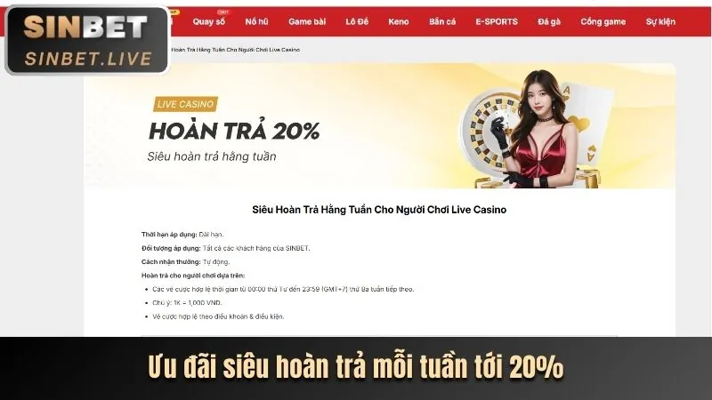 Banner giới thiệu các ưu đãi và khuyến mãi độc quyền tại vbet Casino